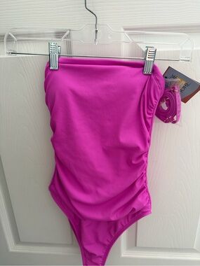 Shade & Shore Hot Pink One-Piece Swimsuit
